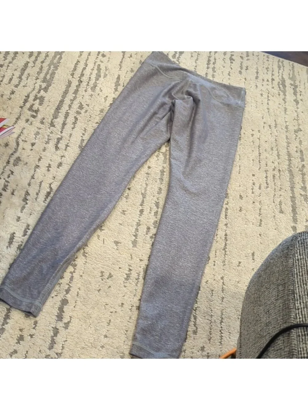 Lululemon Wunder Under Pant Heathered Slate like new condition